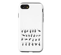 ASL American Sign Language, Alphabet Inclusive Sign ABCs Case for iPhone SE (2020) / 7/8