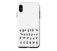ASL American Sign Language, Alphabet Inclusive Sign ABCs Case for iPhone XS Max