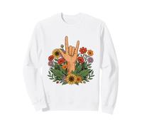 ASL American Sign Language I Love You Sweatshirt