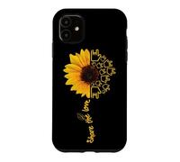 ASL American Sign Language Sunflower Share the Love Case for iPhone 11