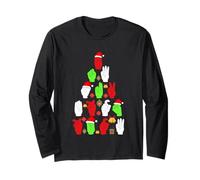 ASL Christmas American Sign Language Interpreters Students Long Sleeve T-Shirt