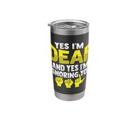 ASL Hand Gesture Deaf Hearing Loss Awareness Stainless Steel Insulated Tumbler