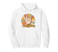 ASL I Love Hand Sign American Sign Language ILY Pullover Hoodie