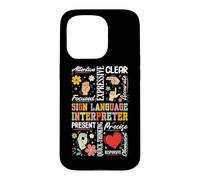 ASL Interpreter American Sign Language Translator Case for iPhone 15 Pro