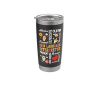 ASL Interpreter American Sign Language Translator Stainless Steel Insulated Tumbler