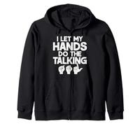 ASL Interpreter American Sign Language Translator Zip Hoodie