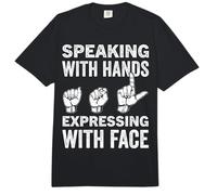 ASL Interpreter Deaf Sign Language ASL Comfort Colors Adult Heavyweight T-Shirt