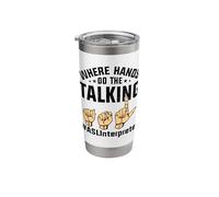 ASL Interpreter Deaf Sign Language ASL Stainless Steel Insulated Tumbler