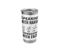 ASL Interpreter Deaf Sign Language ASL Stainless Steel Insulated Tumbler
