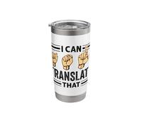 ASL Interpreter Deaf Sign Language ASL Stainless Steel Insulated Tumbler