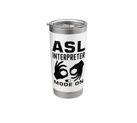 ASL Interpreter Deaf Sign Language ASL Stainless Steel Insulated Tumbler