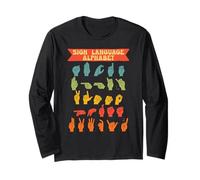 ASL Interpreter Sign Language Alphabet Long Sleeve T-Shirt
