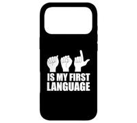 ASL Is My First Language American Sign Language Deaf Culture Case for iPhone 17 Pro Max