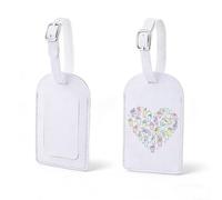 ASL Luggage Tag American Sign Language Gift ASL Interpreter Baggage Tag Teacher Appreciation Gift Deaf Awareness Gift (ASLheart-taguk2)