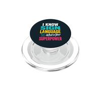 ASL Sign Language Interpreter Deaf Community PopSockets PopGrip for MagSafe