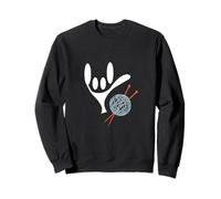 ASL Sign Language Love Knitting Sweatshirt