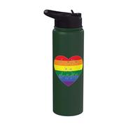 ASL Spelling Love for Sign Language Interpreters Gay Pride Stainless Steel Insulated Water Bottle