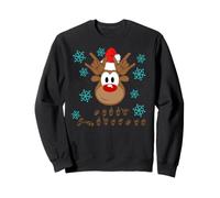 ASL T-Shirt Sign Language Deaf Christmas Reindeer Sweatshirt
