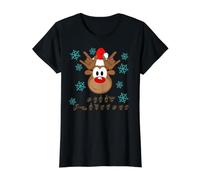 ASL T-Shirt Sign Language Deaf Christmas Reindeer Value Graphic T-Shirt