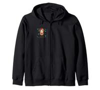 ASL T-Shirt Sign Language Deaf Christmas Reindeer Zip Hoodie