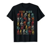 ASL Teacher ABC Sign Language Alphabet Women Back to School T-Shirt