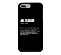 ASL Teacher Definition Funny Grammar Case for iPhone 7 Plus/8 Plus