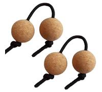 Aslatuas Rhythmic Ball - 7.87 Inch Kashaka Shaker | 2 Pairs of Solo Ball Instruments | Adjustable African Percussion for Party Shows, Practice and Music Teaching for All Live