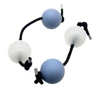 Aslatuas Rhythmic Music Eggs Shaker Rattles Double Gourd Asalato Fingertip Drum African Shaker Rattles Set