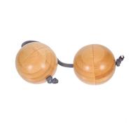 Aslatuas Rhythmic Sandball African Shaker Rattle Double Gourd Hand Percussion Instrument for Beginners Lovers Enduring Musician Tool