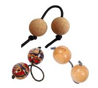 Aslatuas Rhythmic Sandball African Shaker Rattle Double Gourd Hand Percussion Instrument for Beginners Lovers Enduring African Shaker Musical Instrument