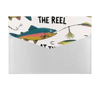 Asleep at The Reel Multi-Pocket File Organizer, Expanding Accordion Folder for Portable Document Storage