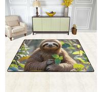 ASLKXOPEMG Area Rug Non-Slip Soft Fluff Carpet Machine Washable Floor Mats For Living Room Sloth My Spirit Animal Rugs Floor Carpet For Bedroom Modern Aesthetic Rugs For Home Dorm Decor