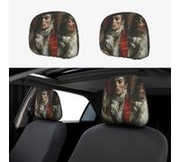 ASLKXOPEMG Car Headrest Cover Headrest Covers Michael Jackson Car Seat Headrest Covers Personalized Car Seat Headrest Covers Universal Head Rest Cover for Truck SUV Most Cars
