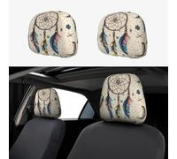 ASLKXOPEMG Car Headrest Cover Headrest Covers Native American Dream Catcher Car Seat Headrest Covers Personalized Car Seat Headrest Covers Universal Head Rest Cover for Truck SUV Most Cars