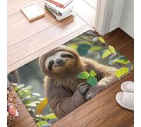 ASLKXOPEMG Door Mat Dirt Trapper Entrance Mat 40cm X 60cm Non-Slip Welcome Mats Sloth My Spirit Animal DoorMat Machine Washable Door Mat Indoor Outdoor Floor Mat for Garage Patio Porch Farmhouse