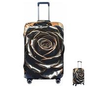 ASLKXOPEMG Luggage Cover 65-95CM Elastic Suitcase Cover Protector Black Rose Gold Marble Luggage Covers Anti-Scratch Washable Carry On Suitcase Protector Decoraitve Covers XL