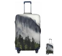 ASLKXOPEMG Luggage Cover 65-95CM Elastic Suitcase Cover Protector Canadian Smokey Mountain Cliff Luggage Covers Anti-Scratch Washable Carry On Suitcase Protector Decoraitve Covers S