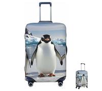 ASLKXOPEMG Luggage Cover 65-95CM Elastic Suitcase Cover Protector Cute Penguins Luggage Covers Anti-Scratch Washable Carry On Suitcase Protector Decoraitve Covers S