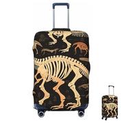 ASLKXOPEMG Luggage Cover 65-95CM Elastic Suitcase Cover Protector Dinosaur Skeleton Print Luggage Covers Anti-Scratch Washable Carry On Suitcase Protector Decoraitve Covers M