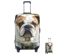 ASLKXOPEMG Luggage Cover 65-95CM Elastic Suitcase Cover Protector English Bulldogs Luggage Covers Anti-Scratch Washable Carry On Suitcase Protector Decoraitve Covers M