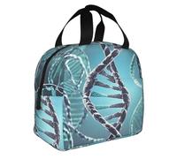 ASLKXOPEMG Lunch Bag Insulated Lunch Box for Women Men DNA Genetic Helix Reusable Lunch Tote Bag for Work Picnic Travel