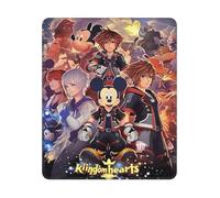ASLKXOPEMG Mouse Mat Washable Mouse Pads with Non-Slip Rubber Base Kingdom Hearts Sora Riku Kairi Mousepad Waterproof Keyboard Pads Portable Gaming Mouses Pad for Laptop Office Home Travel 25x30 CM
