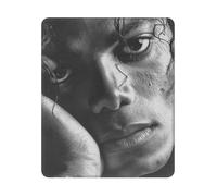ASLKXOPEMG Mouse Mat Washable Mouse Pads with Non-Slip Rubber Base Michael Jackson Mousepad Waterproof Keyboard Pads Portable Gaming Mouses Pad for Laptop Office Home Travel 25x30 CM
