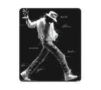 ASLKXOPEMG Mouse Mat Washable Mouse Pads with Non-Slip Rubber Base Michael Jackson Mousepad Waterproof Keyboard Pads Portable Gaming Mouses Pad for Laptop Office Home Travel 25x30 CM