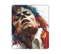 ASLKXOPEMG Mouse Mat Washable Mouse Pads with Non-Slip Rubber Base Michael Jackson Mousepad Waterproof Keyboard Pads Portable Gaming Mouses Pad for Laptop Office Home Travel 25x30 CM