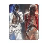 ASLKXOPEMG Mouse Mat Washable Mouse Pads with Non-Slip Rubber Base Michael Jackson Mousepad Waterproof Keyboard Pads Portable Gaming Mouses Pad for Laptop Office Home Travel 25x30 CM