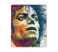 ASLKXOPEMG Mouse Mat Washable Mouse Pads with Non-Slip Rubber Base Michael Jackson Mousepad Waterproof Keyboard Pads Portable Gaming Mouses Pad for Laptop Office Home Travel 25x30 CM