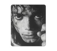 ASLKXOPEMG Mouse Mat Washable Mouse Pads with Non-Slip Rubber Base Michael Jackson Mousepad Waterproof Keyboard Pads Portable Gaming Mouses Pad for Laptop Office Home Travel 25x30 CM