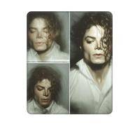 ASLKXOPEMG Mouse Mat Washable Mouse Pads with Non-Slip Rubber Base Michael Jackson Mousepad Waterproof Keyboard Pads Portable Gaming Mouses Pad for Laptop Office Home Travel 25x30 CM
