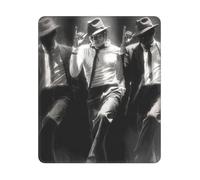 ASLKXOPEMG Mouse Mat Washable Mouse Pads with Non-Slip Rubber Base Michael Jackson Mousepad Waterproof Keyboard Pads Portable Gaming Mouses Pad for Laptop Office Home Travel 25x30 CM